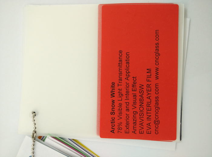 Arctic Snow White Ethylene Vinyl Acetate Copolymer EVA interlayer film for laminated glass safety glazing (34)