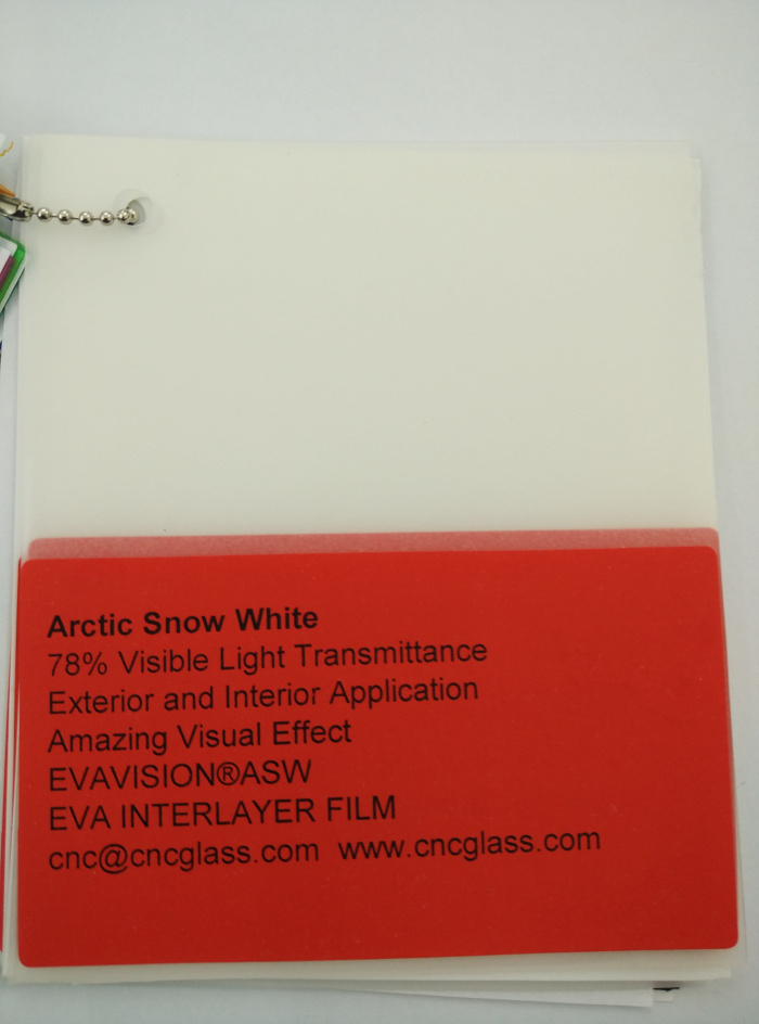 Arctic Snow White Ethylene Vinyl Acetate Copolymer EVA interlayer film for laminated glass safety glazing (36)