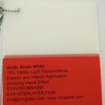 Arctic Snow White Ethylene Vinyl Acetate Copolymer EVA interlayer film for laminated glass safety glazing (38)