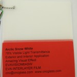 Arctic Snow White Ethylene Vinyl Acetate Copolymer EVA interlayer film for laminated glass safety glazing (39)